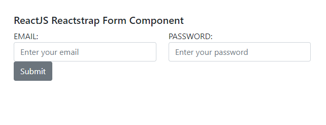 implement the Form component 