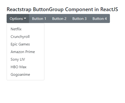ButtonGroup Component