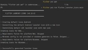 Steps to Change the Application Launcher icon on Flutter