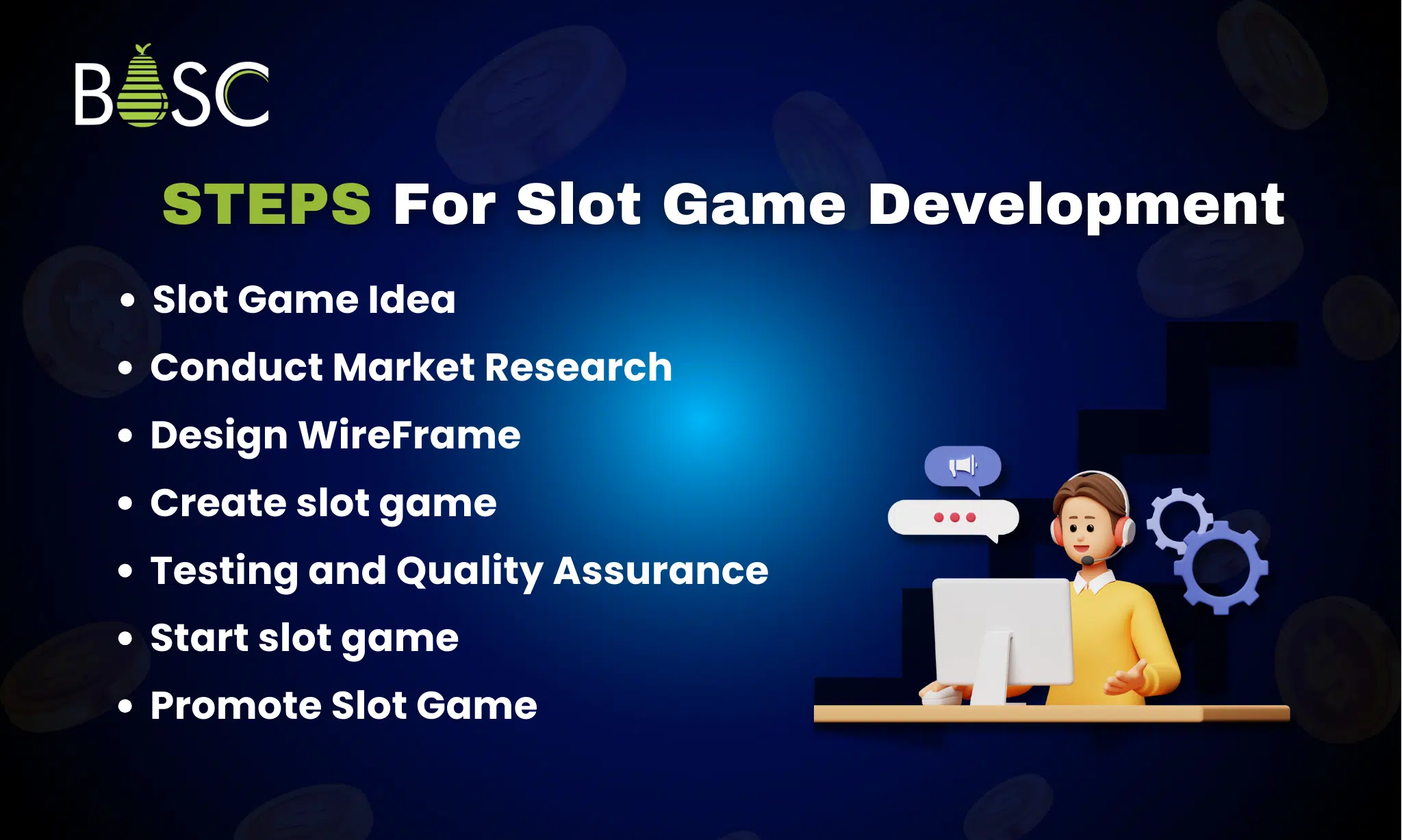 Steps for slot game development