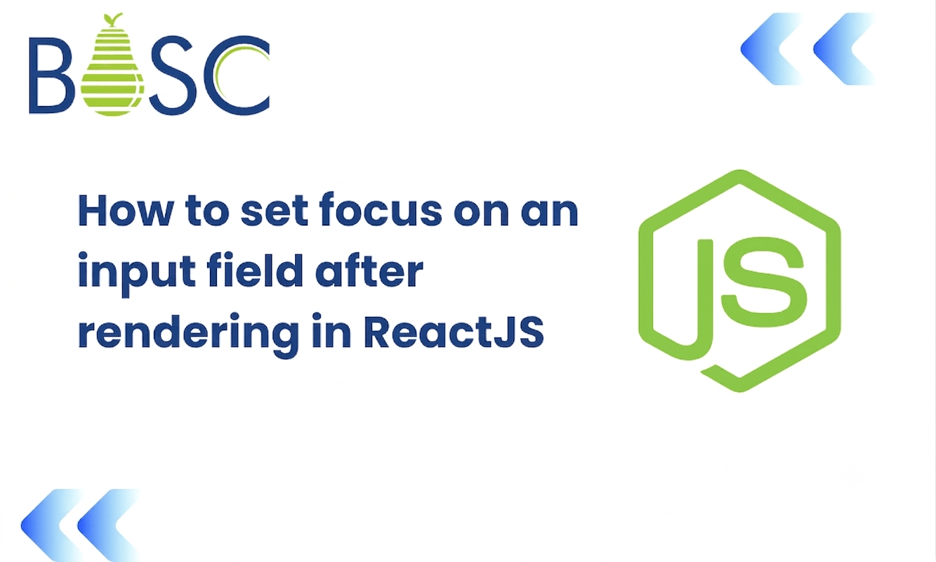 How to Set Focus on an Input Field After Rendering in ReactJS