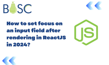 How to set focus on an input field after rendering in ReactJS in 2024